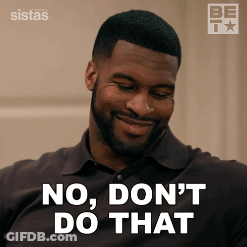 Man With Beard Saying No GIF
