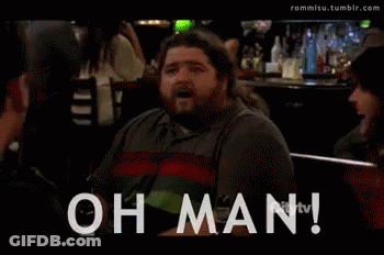 Man With Beard Saying Oh Man GIF