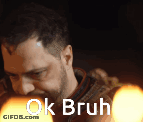Man With Beard Saying Ok Bruh GIF