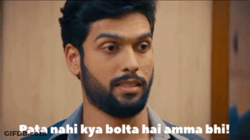 Man With Beard Saying Pata Nahi GIF