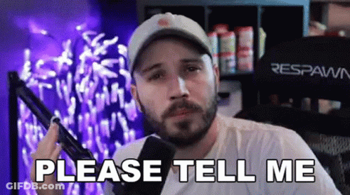 Man With Beard Saying Please Tell Me GIF