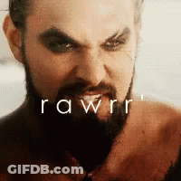 Man With Beard Saying Rawr GIF
