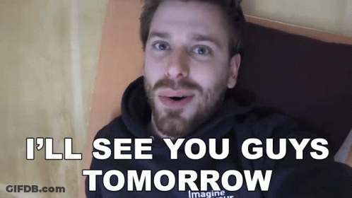 Man With Beard Saying See You Tomorrow GIF