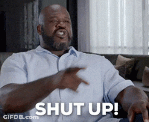 Man With Beard Saying Shut Up GIF