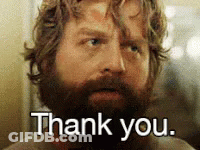 Man With Beard Saying Thank You GIF