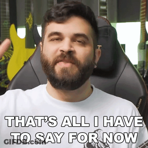 Man With Beard Saying That's All GIF
