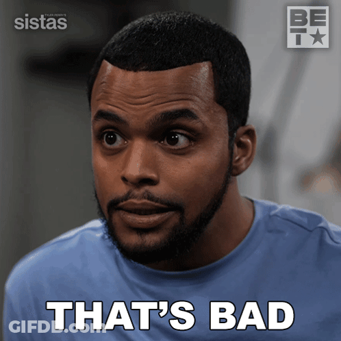 Man With Beard Saying That's Bad GIF
