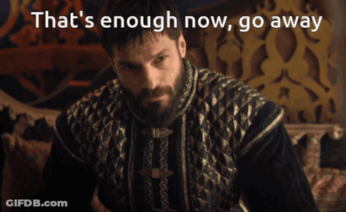 Man With Beard Saying That's Enough Now GIF