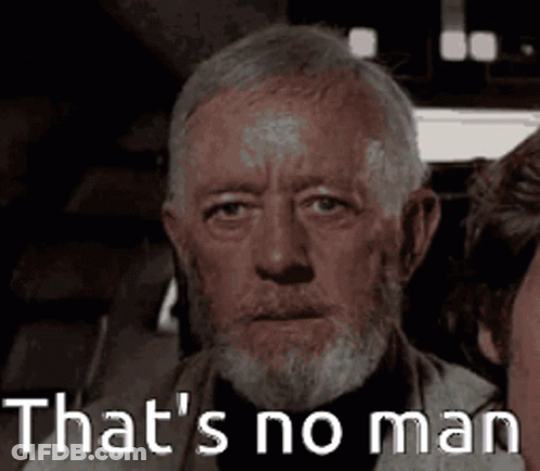 Man With Beard Saying That's No Man GIF