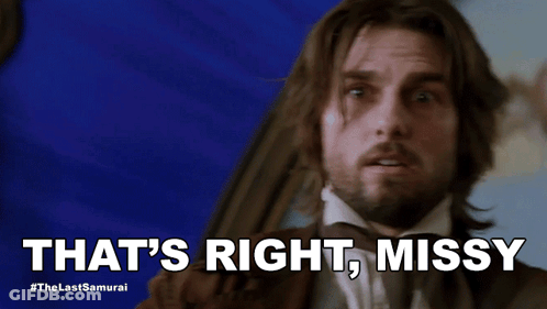 Man With Beard Saying That's Right Missy GIF