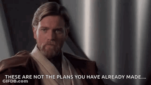 Man With Beard Saying These Are Not The Plans GIF