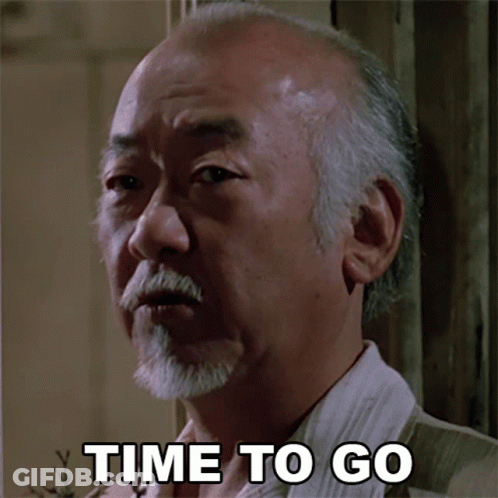 Man With Beard Saying Time To Go GIF