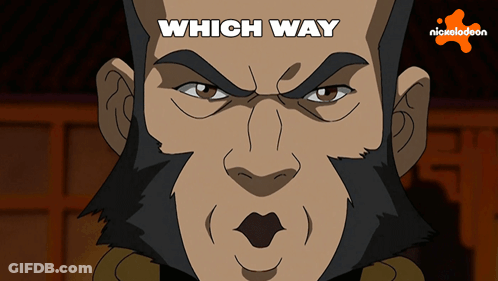 Man With Beard Saying Which Way GIF