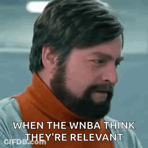 Man With Beard Saying WNBA Relevance GIF