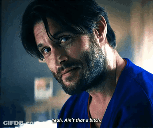 Man With Beard Saying Yeah Ain't That A Bitch GIF