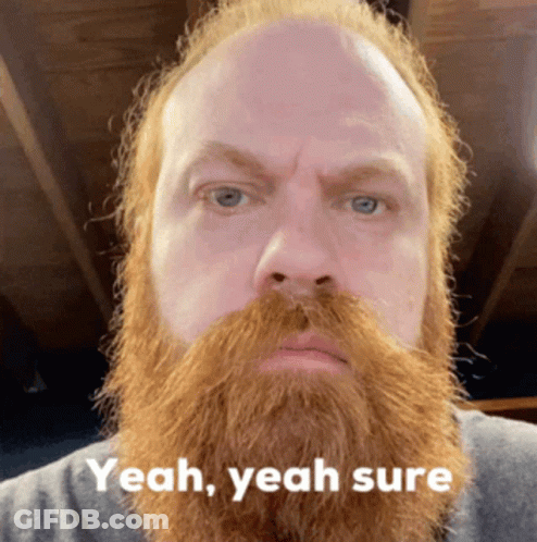 Man With Beard Saying Yeah GIF