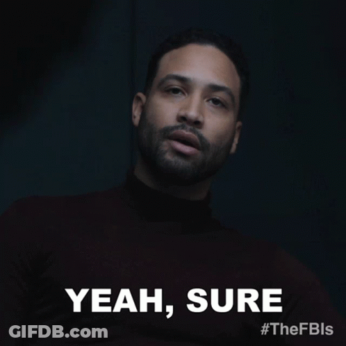 Man With Beard Saying Yeah Sure GIF