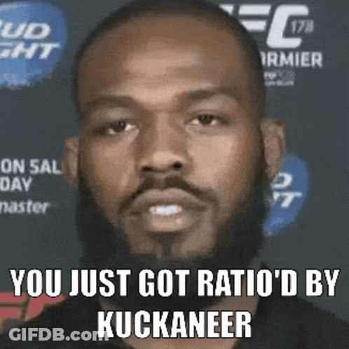 Man With Beard Saying You Just Got Ratio GIF