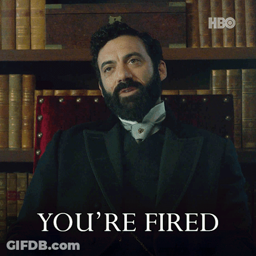 Man With Beard Saying You Re Fired GIF