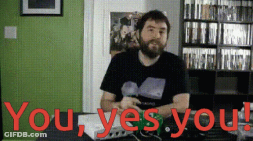 Man With Beard Saying You Yes You GIF