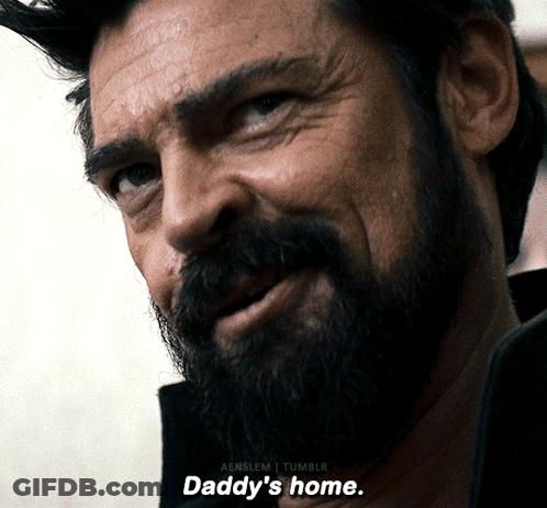 Man With Beard Says Daddy's Home GIF