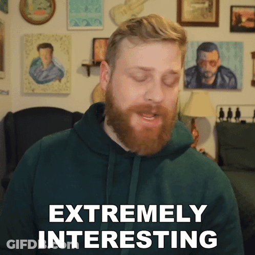 Man With Beard Says Extremely Interesting GIF