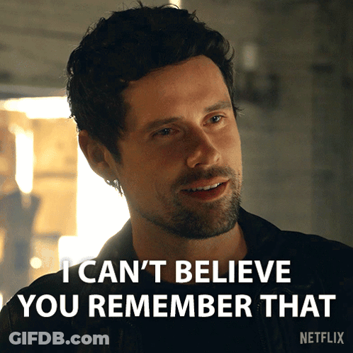 Man With Beard Says I Cant Believe You Remember That GIF