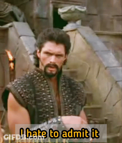 Man With Beard Says I Hate To Admit It GIF