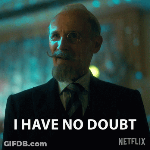 Man With Beard Says I Have No Doubt GIF