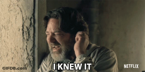 Man With Beard Says I Knew It GIF