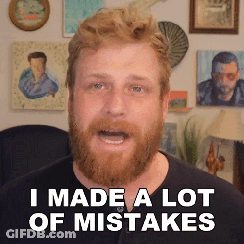 Man With Beard Says I Made A Lot Of Mistakes GIF