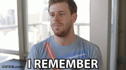 Man With Beard Says I Remember GIF