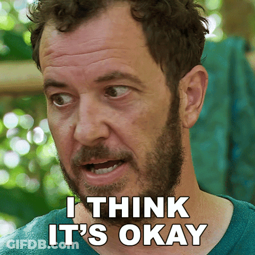 Man With Beard Says I Think It's Okay GIF