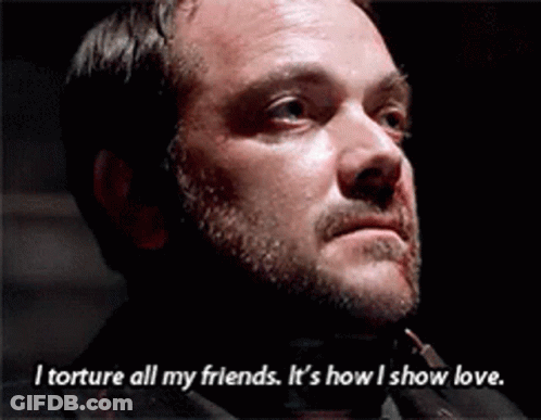 Man With Beard Says I Torture All My Friends GIF