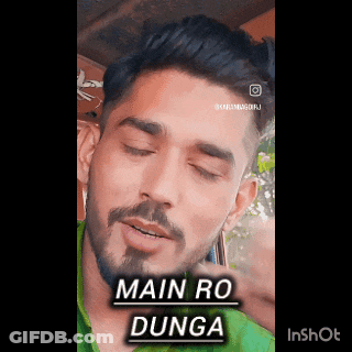 Man With Beard Says Main Ro Dunga GIF