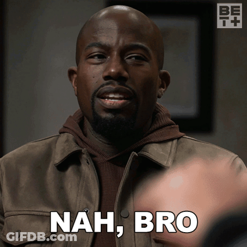Man With Beard Says Nah Bro GIF