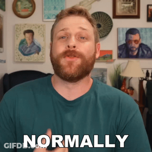 Man With Beard Says Normally GIF