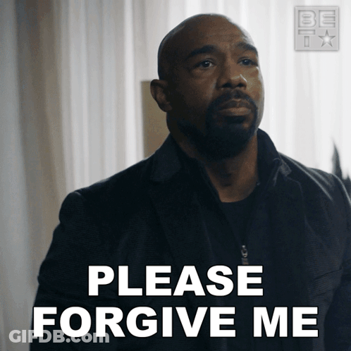 Man With Beard Says Please Forgive Me GIF