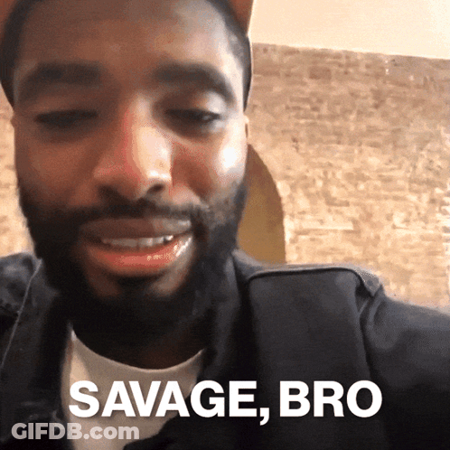 Man With Beard Says Savage Bro GIF
