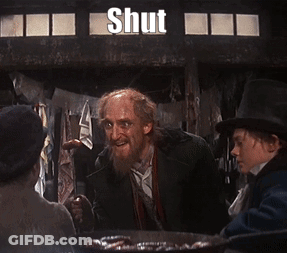 Man With Beard Says Shut Up And Drink Your Gin GIF