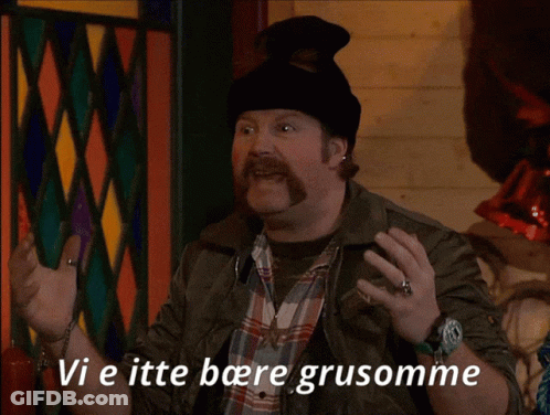 Man With Beard Says Vi E Ette Bare Grusomme GIF