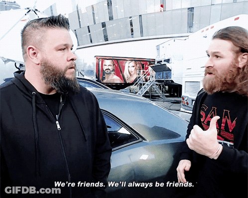 Man With Beard Says We're Friends GIF