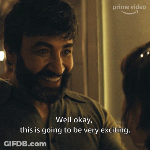 Man With Beard Says Well Okay This Is Going To Be Exciting GIF