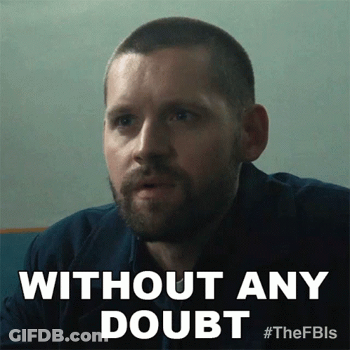 Man With Beard Says Without Any Doubt GIF