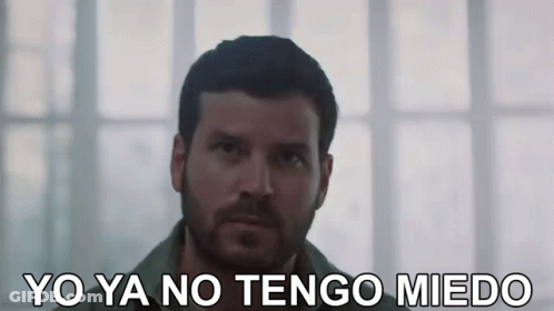 Man With Beard Says Yo Ya No Tengo Miedo GIF