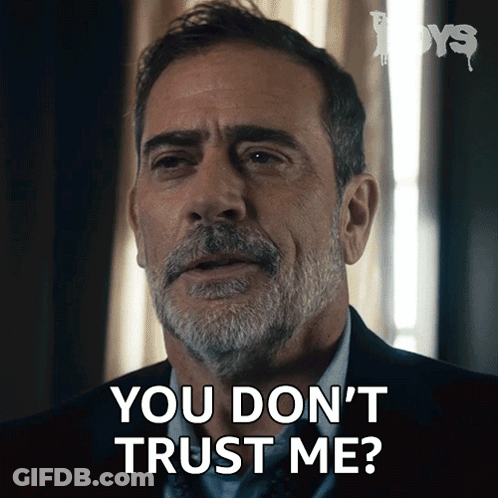 Man With Beard Says You Don't Trust Me GIF