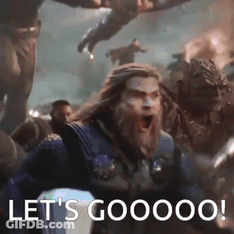 Man With Beard Screaming Lets Goooo GIF