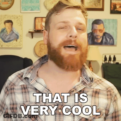 Man With Beard Sings That Is Very Cool GIF