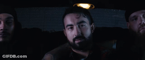 Man With Beard Sitting In Car GIF