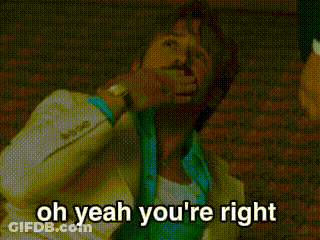 Man With Beard Sitting In Front Of Brick Wall Saying Oh Yeah You're Right GIF